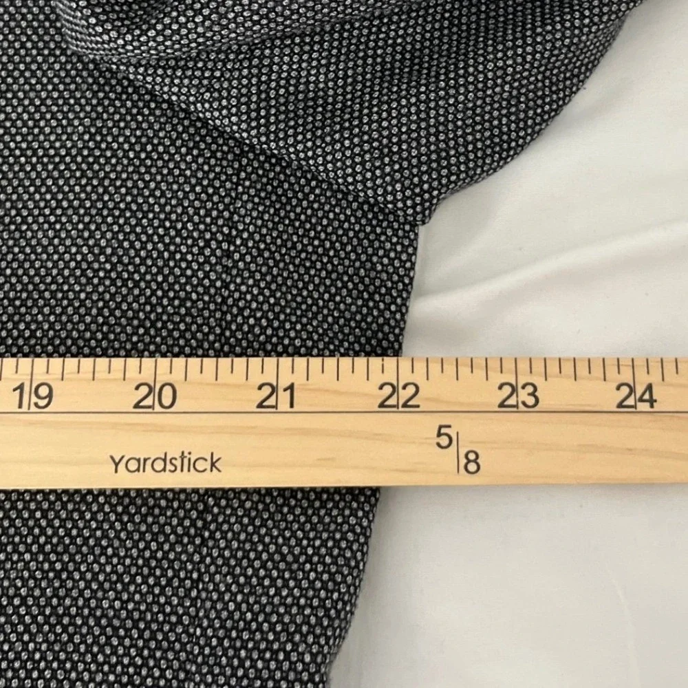 Nautica Mens Preppy Blazer 42L Gray Black Micro Pattern Sport Coat‎ Map Lining